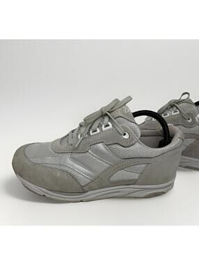 SAS Tour Mesh Womens Sz 9 W Wide Comfort Walking Shoes Silver Gray Suede Sneaker